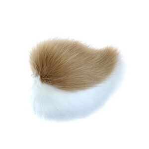 3482 Handmade Bunny Tail Fluffy Brown And White Rabbit Tail